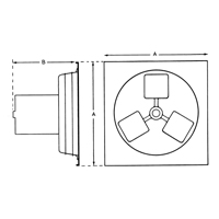 Exhaust Fan 12" 1SP Panel Series Seagulf Marine Industries Inc.