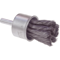 Knot Wire End Brush, 1" Dia., 0.014 Wire Dia., 1/4" Shank Seagulf Marine Industries Inc.