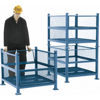 Open Mesh Containers, 2 Drop Gates, 2500 lbs. Capacity, 34.5" W x 40.5" D x 32.25" H Seagulf Marine Industries Inc.