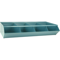 Sectional Bin Units, 100 lbs. Cap., 37" W x 18-3/4" D x 7-1/2" H, Blue Seagulf Marine Industries Inc.
