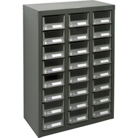 Casiers pour pi&egrave;ces KPC-400, Acier galvanis&eacute;, 24 tiroirs, 17-3/10" x 8-7/10" x 25-3/5", Gris Seagulf Marine Industries Inc.