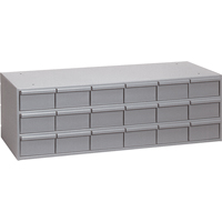 Industrial Drawer Cabinets, 18 Drawers, 33-3/4" W x 11-5/8" D x 10-7/8" H, Grey Seagulf Marine Industries Inc.