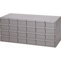 Industrial Drawer Cabinets, 24 Drawers, 33-3/4" W x 11-5/8" D x 14-3/8" H, Grey Seagulf Marine Industries Inc.