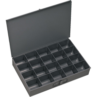 Compartment Scoop Boxes, Steel, 20 Slots, 13-3/8" W x 9-1/4" D x 2" H, Grey Seagulf Marine Industries Inc.