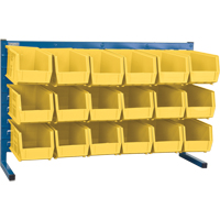 Louvered Rack with Bins, 18 Bins, 36" W x 8-1/4" D x 22" H Seagulf Marine Industries Inc.