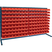 Louvered Rack with Bins, 144 Bins, 72" W x 15" D x 40" H Seagulf Marine Industries Inc.