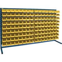 Louvered Rack with Bins, 144 Bins, 72" W x 15" D x 40" H Seagulf Marine Industries Inc.