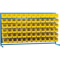 Louvered Rack with Bins, 72 Bins, 72" W x 15" D x 40" H Seagulf Marine Industries Inc.