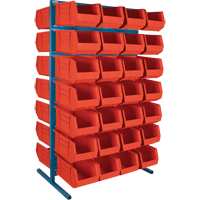 Double-Sided Stationary Bin Rack, 36" W x 24" D x 61" H, 56 Bins Seagulf Marine Industries Inc.