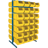 Double-Sided Stationary Bin Rack, 36" W x 24" D x 61" H, 56 Bins Seagulf Marine Industries Inc.