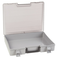 Boîte &agrave; compartiments, Plastique, 15-1/2" la x 11-3/4" p, 2-1/2" h, Gris Seagulf Marine Industries Inc.
