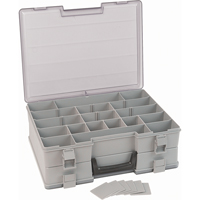 Boîte &agrave; compartiments, Plastique, 48 compartiments, 15-1/2" la x 11-3/4" p, 5" h, Gris Seagulf Marine Industries Inc.