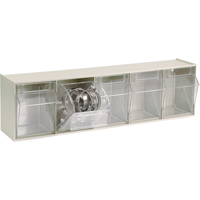 Tip-Out Bins Modular Storage System, 23-5/8" W x 5-1/4" D x 6-1/2" H, 5 Drawers Seagulf Marine Industries Inc.