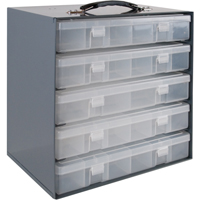Compartment Box Cabinets, Steel, 5 Slots, 11-1/4" W x 6-3/4" D x 10-3/4" H, Grey Seagulf Marine Industries Inc.