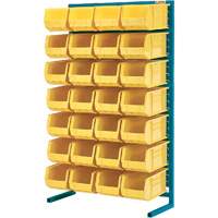 Single-Sided Stationary Bin Rack, 36" W x 12" D x 61" H, 28 Bins Seagulf Marine Industries Inc.