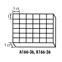 Boîte &agrave; compartiments K-Resin, Plastique, 36 compartiments, 6-9/16" la x 9-5/8" p, 1-1/2" h, Transparent Seagulf Marine Industries Inc.
