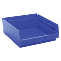 Bacs de rangement pour tablettes, 11-1/8" la x 4" H x 11-5/8" p, Bleu, Capacit&eacute; 30 lb Seagulf Marine Industries Inc.