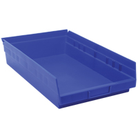 Bacs de rangement pour tablettes, 11-1/8" la x 4" H x 17-7/8" p, Bleu, Capacit&eacute; 40 lb Seagulf Marine Industries Inc.