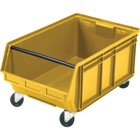 Mobile Giant Stacking Bin, 11-7/8" H x 18-3/8" W x 29" D, 150 lbs. Capacity, Yellow Seagulf Marine Industries Inc.