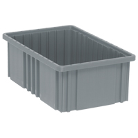 Contenants Divider Box, Plastique, 16,5" la x 10,9" p x 6" h, Gris Seagulf Marine Industries Inc.