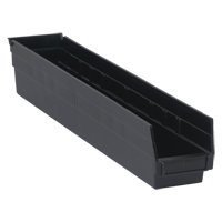 Bac pour &eacute;tag&egrave;re &eacute;conomique, 4-1/8" la, 4" h x 23-5/8" p, Noir Seagulf Marine Industries Inc.
