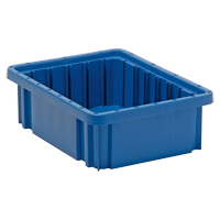 Divider Box&reg; Containers, Plastic, 10.9" W x 8.3" D x 3.5" H, Blue Seagulf Marine Industries Inc.