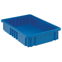 Divider Box&reg; Containers, Plastic, 16.5" W x 10.9" D x 3.5" H, Blue Seagulf Marine Industries Inc.