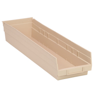 Bac pour &eacute;tag&egrave;re &eacute;conomique, 6-5/8" la, 4" h x 23-5/8" p, Ivoire Seagulf Marine Industries Inc.