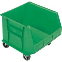 Mobile Bin, 14" H x 16-1/2" W x 18" D, 75 lbs. Capacity, Green Seagulf Marine Industries Inc.