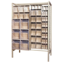 Free-Standing Tip-Out Bins Slider System, 51-1/4" W x 26" D x 77" H, 101 Drawers Seagulf Marine Industries Inc.