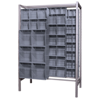 Free-Standing Tip-Out Bins Slider System, 51-1/4" W x 26" D x 77" H, 101 Drawers Seagulf Marine Industries Inc.