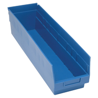 Bacs en plastique pour &eacute;tag&egrave;res Store More, 6-5/8" la x 6" H x 23-5/8" p, Bleu, Capacit&eacute; 90 lb Seagulf Marine Industries Inc.