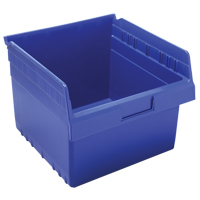 Store-Max Shelf Bins, 11-1/8" W x 8" H x 11-5/8" D, Blue, 44 lbs. Capacity Seagulf Marine Industries Inc.