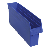 Store-Max Shelf Bins, 4-3/8" W x 8" H x 17-7/8" D, Blue, 56 lbs. Capacity Seagulf Marine Industries Inc.