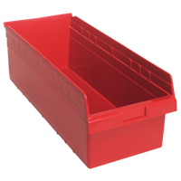 Bacs pour &eacute;tag&egrave;re Store-Max, 11-1/8" la x 8" H x 23-5/8" p, Rouge, Capacit&eacute; 68 lb Seagulf Marine Industries Inc.