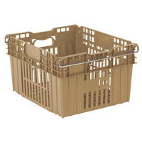 Contenant en plastique empilable Stack-N-Nest pour l'agriculture, 20" x 24" x 13,4", Beige Seagulf Marine Industries Inc.
