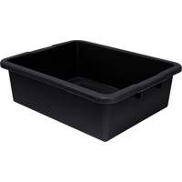 All-Purpose Ribbed-Bottom Storage Tub, 7" H x 17" D x 22" L, Plastic, Black Seagulf Marine Industries Inc.