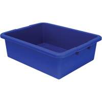 All-Purpose Ribbed-Bottom Storage Tub, 7" H x 17" D x 22" L, Plastic, Blue Seagulf Marine Industries Inc.