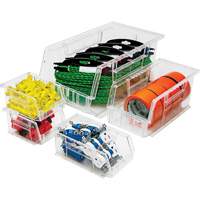 Crystal Clear Ultra Bins, 8-1/4" W x 7" H x 14-3/4" D, Clear Seagulf Marine Industries Inc.