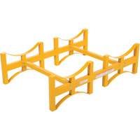 Steel Stackable Drum Rack, 2 Drums, 1600 lbs. Capacity, 45-1/2" W x 29-7/8" D x 12-3/4" H Seagulf Marine Industries Inc.