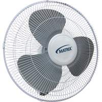 Wall Mount Oscillating Fan, Commercial, 16" Dia., 3 Speeds Seagulf Marine Industries Inc.