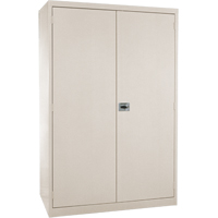 Deep Hi-Boy Storage Cabinet, Steel, 4 Shelves, 72" H x 36" W x 24" D, Beige Seagulf Marine Industries Inc.