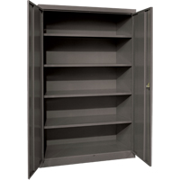 Deep Hi-Boy Storage Cabinet, Steel, 4 Shelves, 72" H x 36" W x 24" D, Charcoal Seagulf Marine Industries Inc.