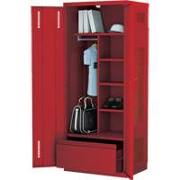 Casier de luxe pour &eacute;quipement, Acier, 36" la x 24" p x 72" h, Rouge Seagulf Marine Industries Inc.