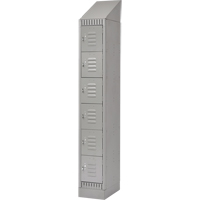 Lockers, 6 -tier, 12" x 18" x 86", Steel, Grey, Knocked Down Seagulf Marine Industries Inc.