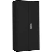 Wardrobe Storage Cabinet, Steel, 36" W x 18" D x 72" H, Black Seagulf Marine Industries Inc.