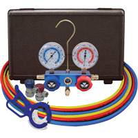 Dual Manifold Gauge Set with Manual Couplers & 3-in-1 Side Mount Can Tap Valve Seagulf Marine Industries Inc.