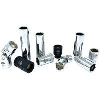 Chrome Finish Socket Set with Rail, 10 Pieces, 1/4"/3/8" Drive Size Seagulf Marine Industries Inc.