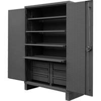 Extra Heavy-Duty Slide-Out Shelf Cabinet, Steel, 4 Shelves, 78" H x 48" W x 24" D, Grey Seagulf Marine Industries Inc.