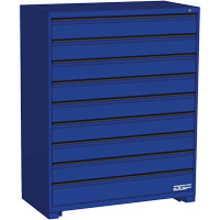 Modular Drawer Cabinet, 9 Drawers, 48" W x 24" D x 60" H, Blue Seagulf Marine Industries Inc.